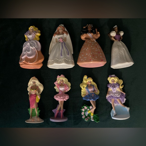 Barbie Other - 1991 Mattel Barbie McDonald's Toys Lot of 8 - Glam, Bikini, Reebok, Ice Skating